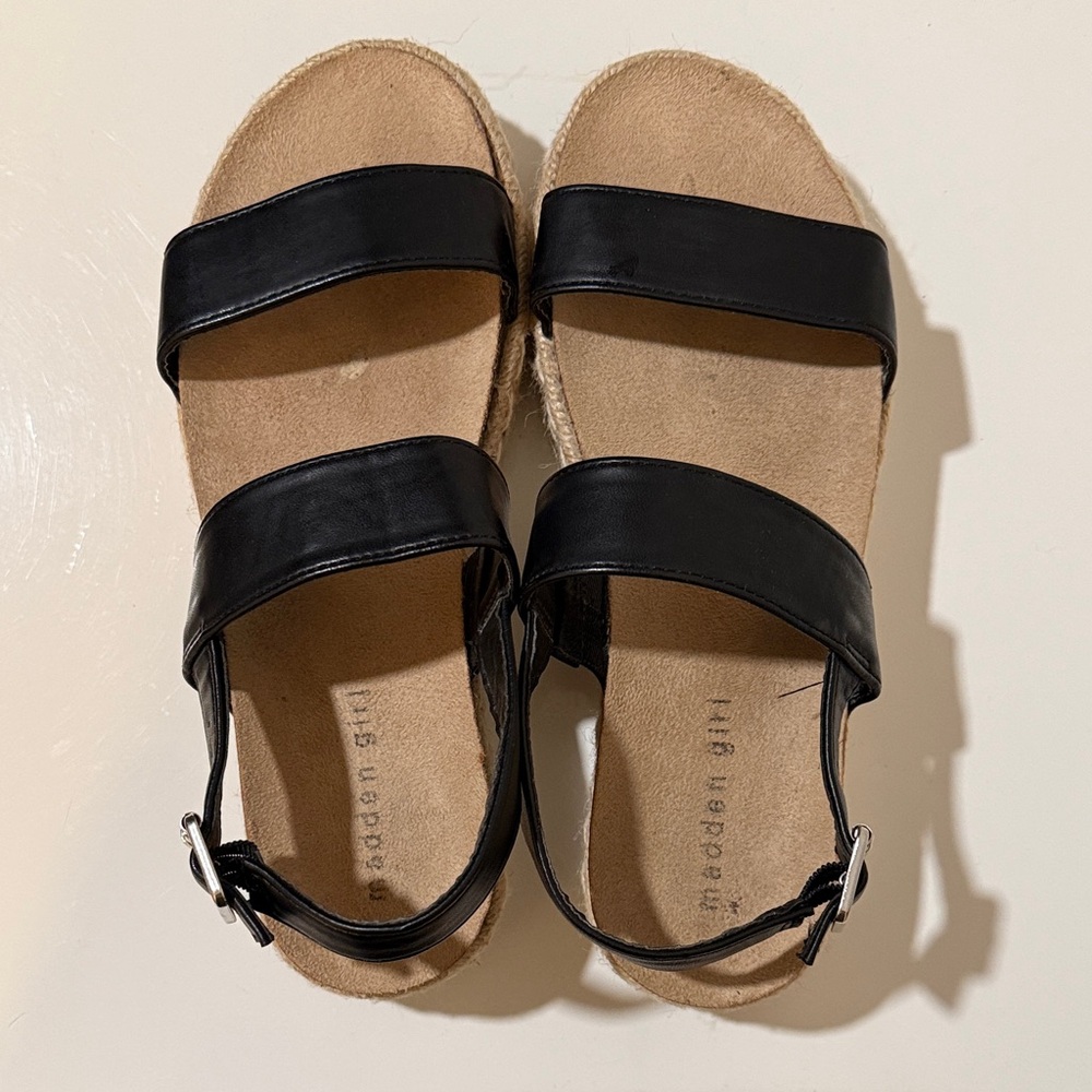 Madden Girl Black Espadrille Sandals size 8 - Picture 7 of 9